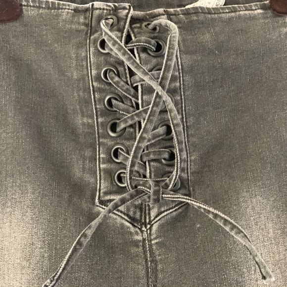 Free People Lace Up Jeans - Picture 3 of 16